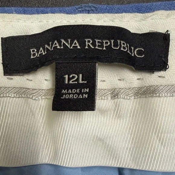 Banana Republic Ryan Blue Trousers 12 Long - Picture 16 of 16
